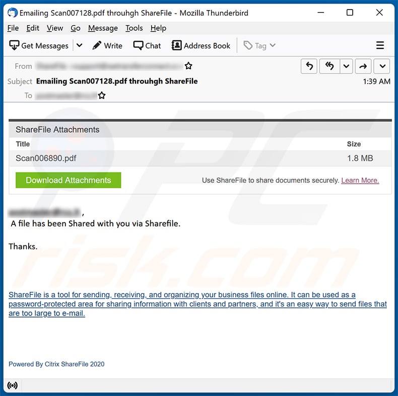 ShareFile Attachment scam email (2022-04-05)