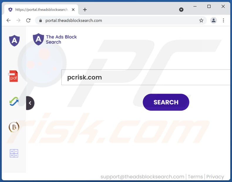 theadsblocksearch.com browser hijacker