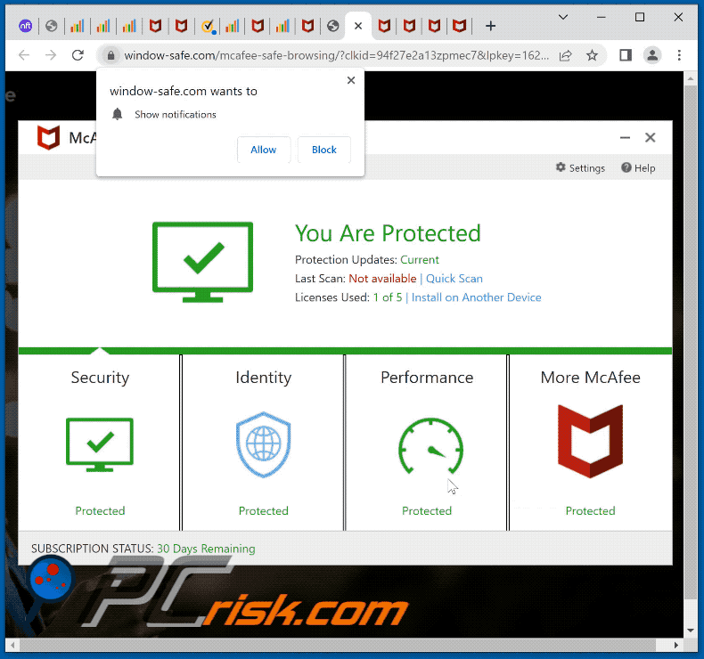window-safe[.]com website appearance (GIF)