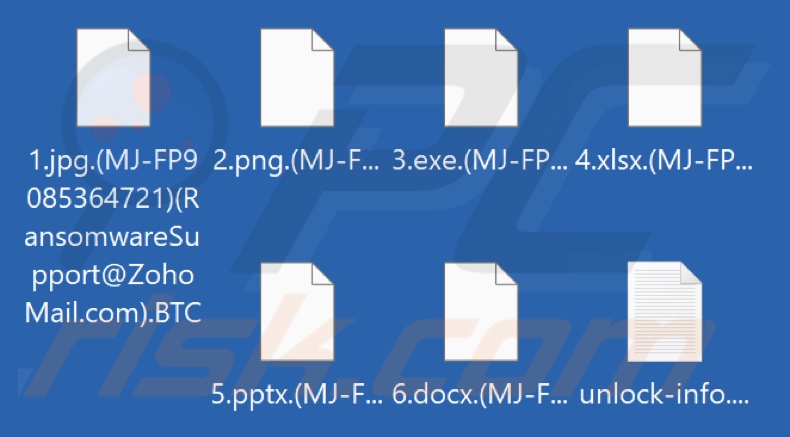 Files encrypted by BTC (VoidCrypt) ransomware (.BTC extension)