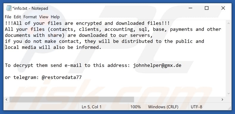 decrypt phobos ransomware ransom note txt file