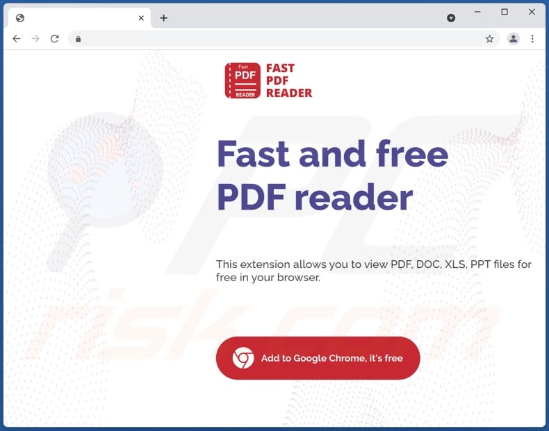 Fast PDF Reader adware official download site