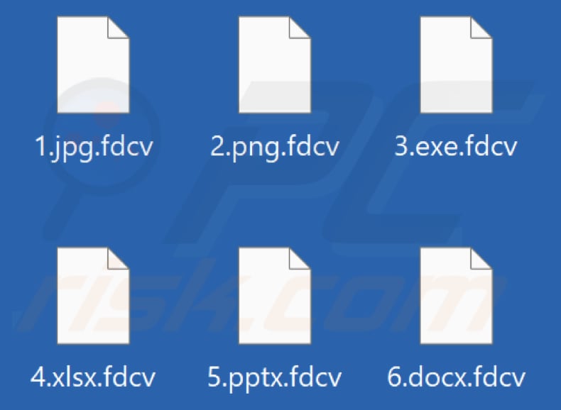 Files encrypted by Fdcv ransomware (.fdcv extension)