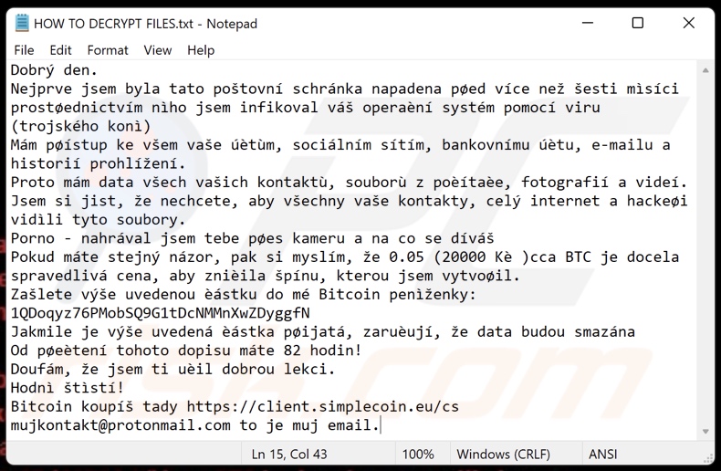 Hacker Crypt2020 ransomware text file (HOW TO DECRYPT FILES.txt)