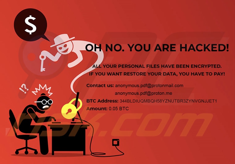 Japan ransomware wallpaper