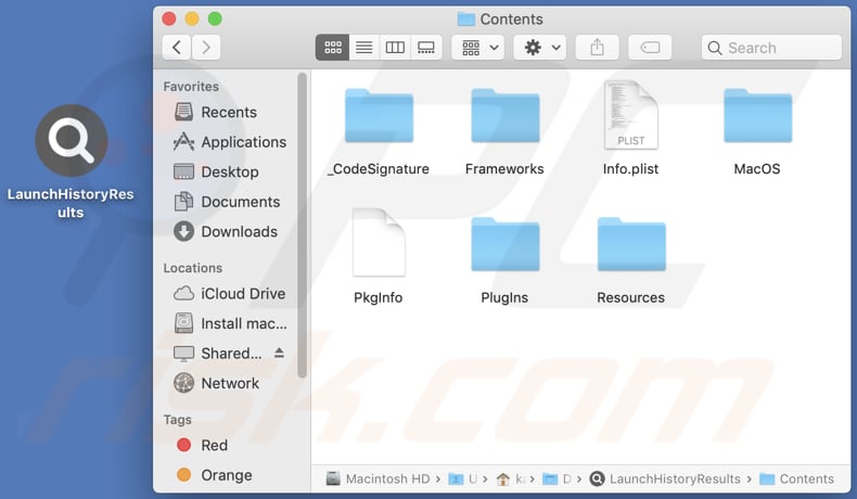 launchhistoryresults adware contents folder