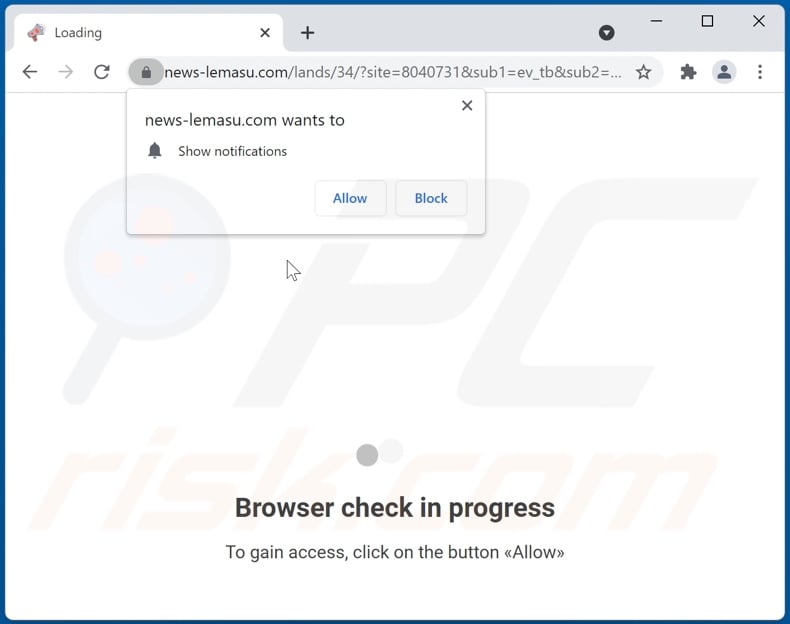 news-lemasu[.]com pop-up redirects