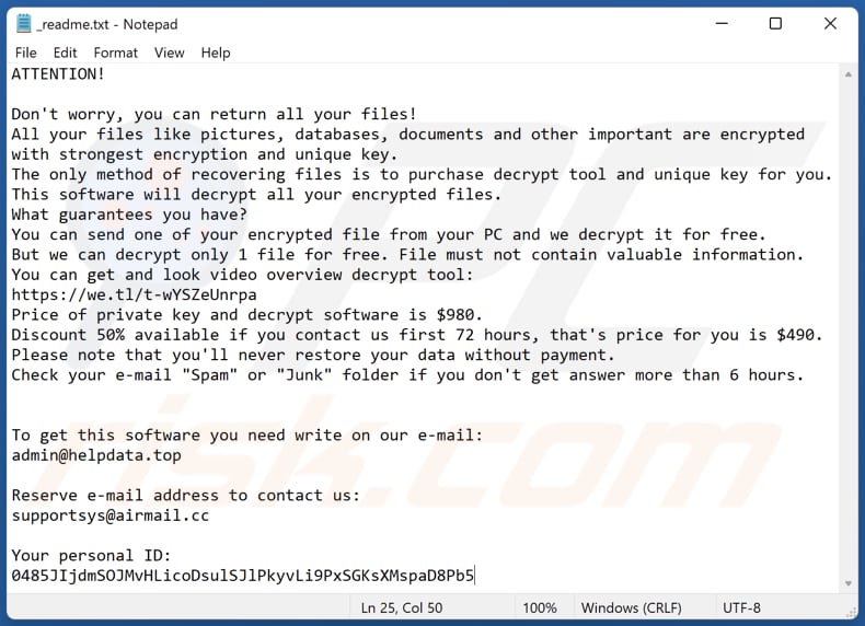 Nnuz ransomware text file (_readme.txt)