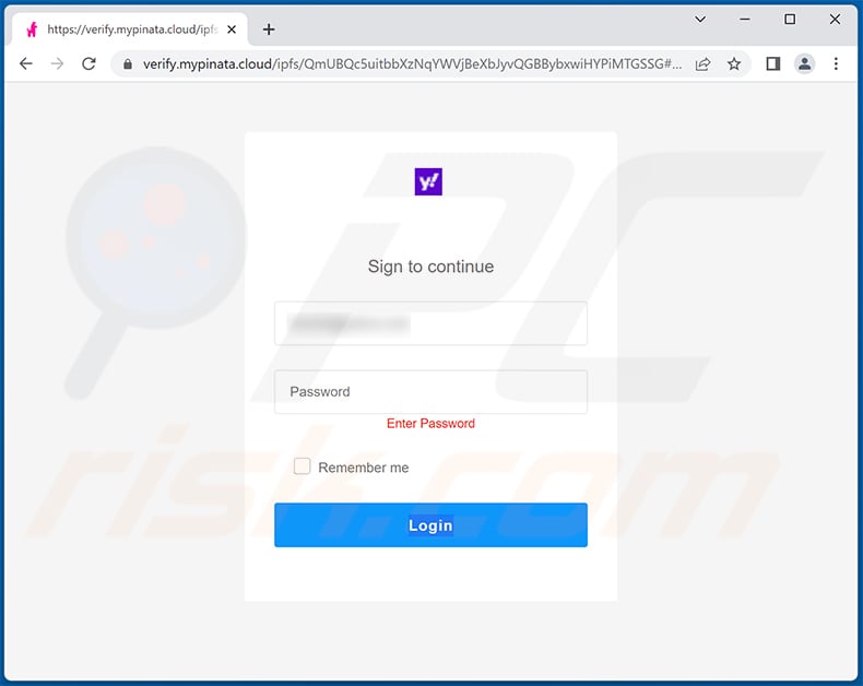 Phishing site promoted using Outlook Email Quota-themed spam email (2022-05-18)