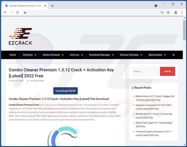 safety shield malware fake crack website promoting malicious installer
