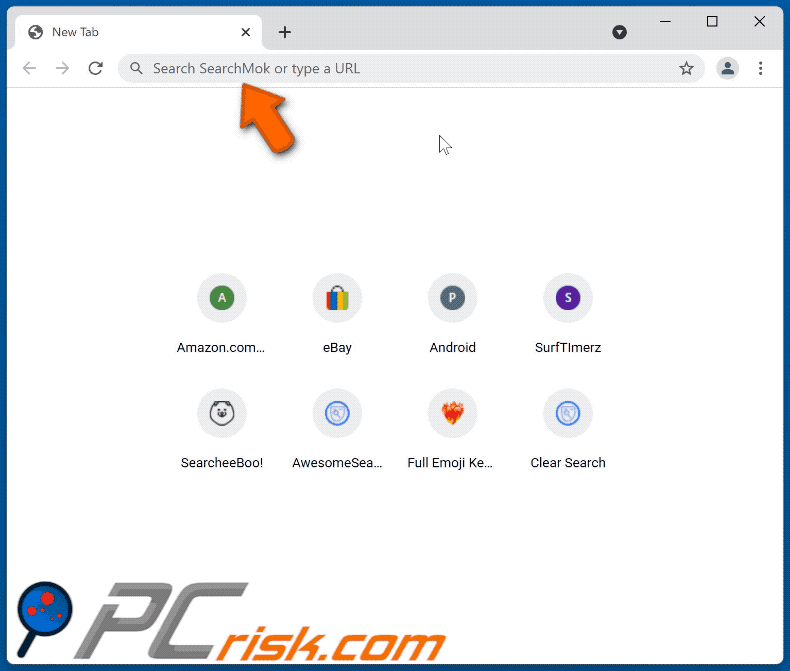 searchmok browser hijacker searchmok.com redirects to google.com