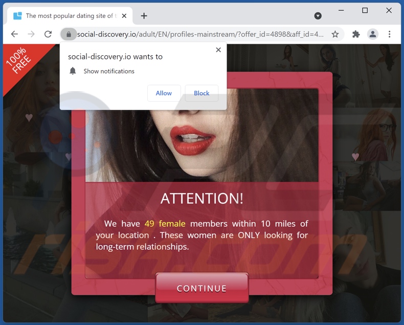social-discovery[.]io pop-up redirects