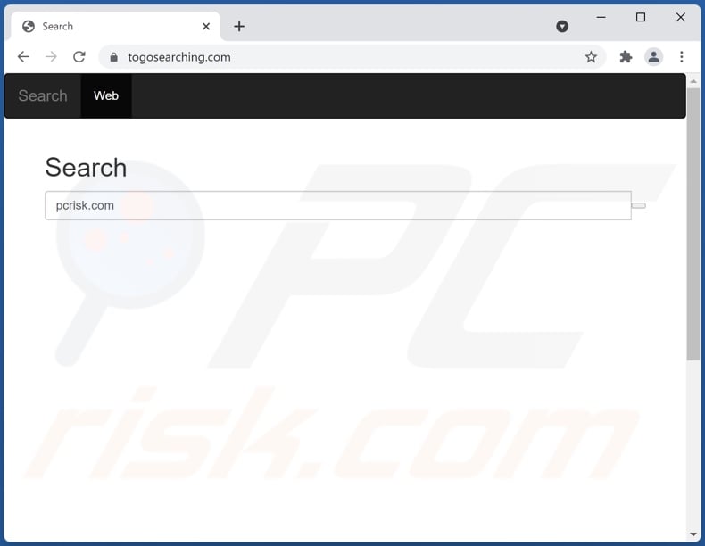 togosearching.com browser hijacker