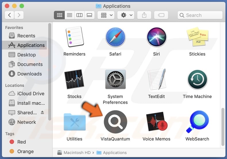 VistaQuantum adware