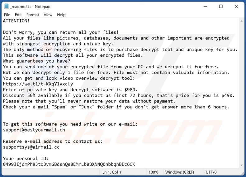 Bbzz ransomware text file (_readme.txt)