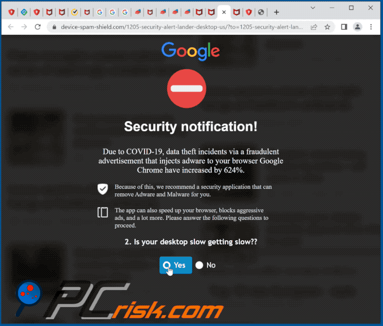 Chrome Is Infected With Trojan:SLocker POP-UP Scam (2022-06-07)