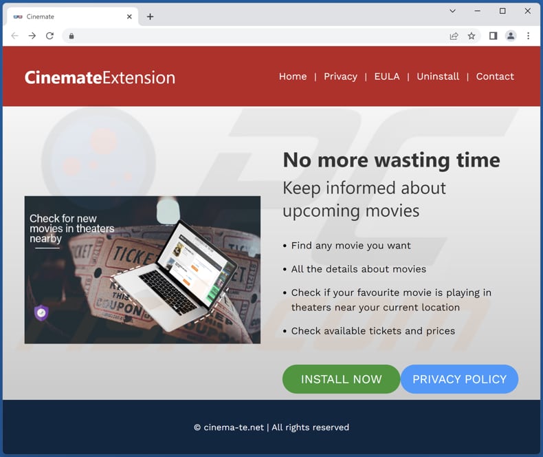 cinemate adware official site