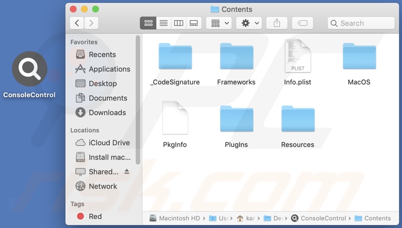 ConsoleControl adware install folder
