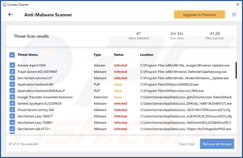 CryptoWallet Address Replacing malware detection examples