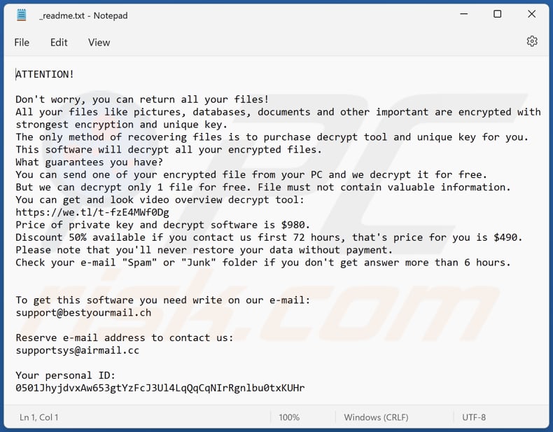 Eijy ransomware text file (_readme.txt)