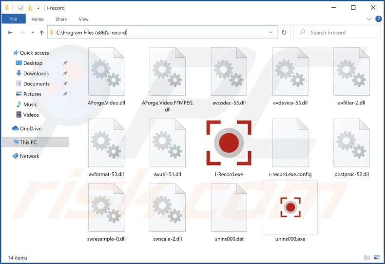 i-record unwanted application installation folder