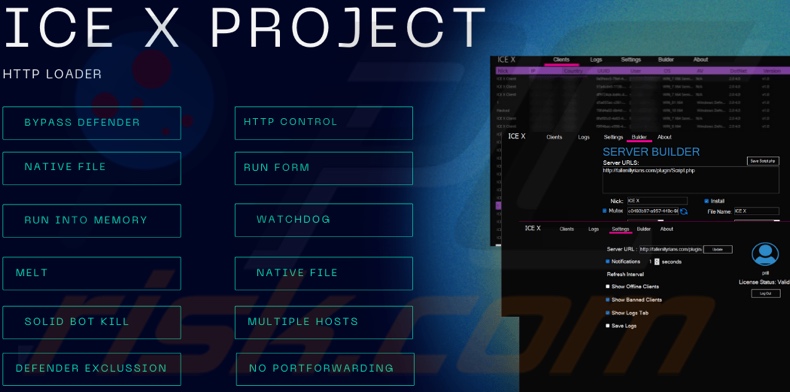 IceXLoader malware promoted online