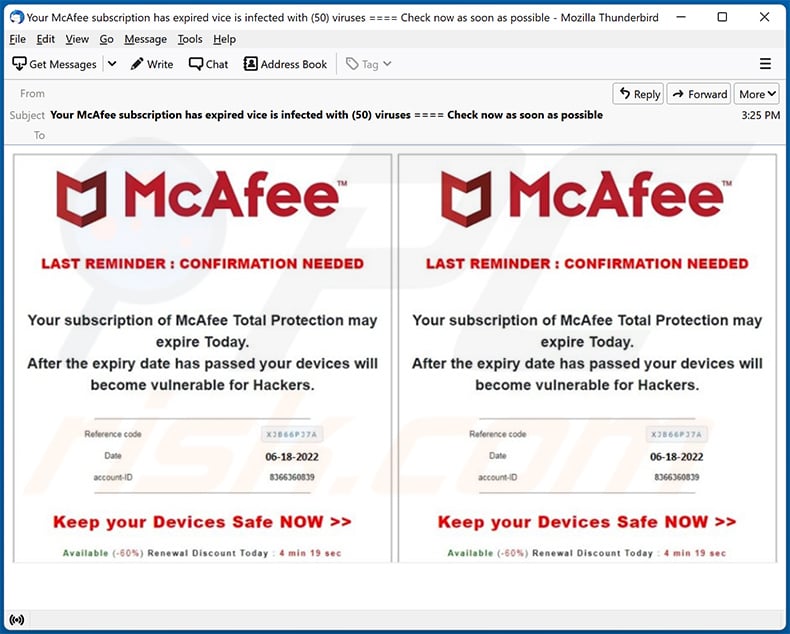 McAfee Subscription Has Expired Email Scam Removal And Recovery Steps mcafee-subscription-has-expired-email-scam-removal-and-recovery-steps