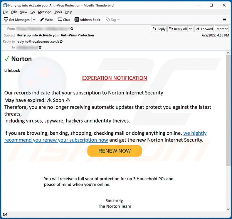 norton-subscription-has-expired-email-scam-removal-and-recovery-steps