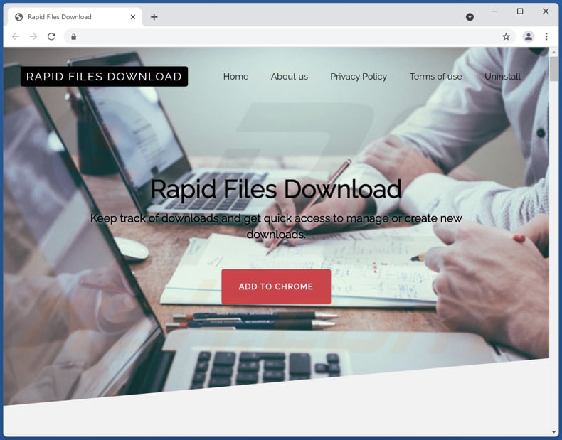 rapid files download adware official page