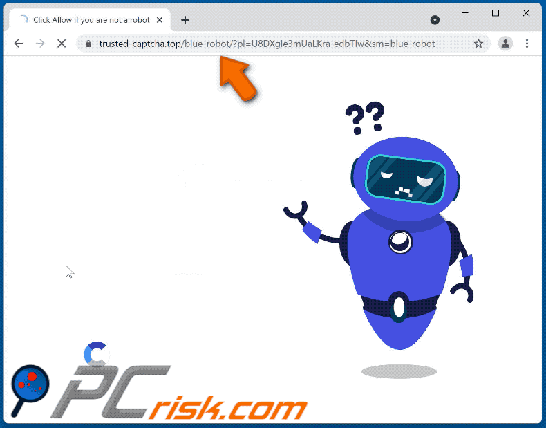 trusted-captcha[.]top website appearance (GIF)