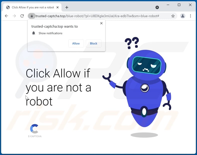 trusted-captcha[.]top pop-up redirects