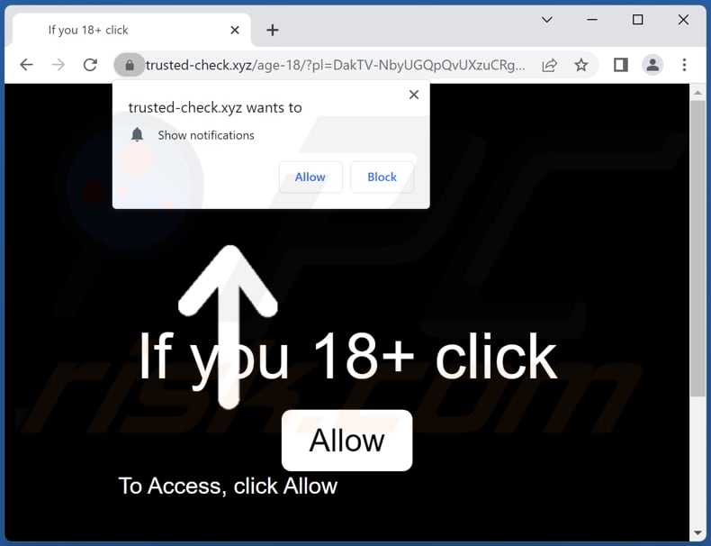 trusted-check[.]xyz ads
