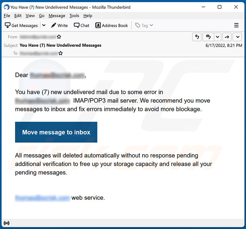 Undelivered mail-themed spam (2022-06-21)