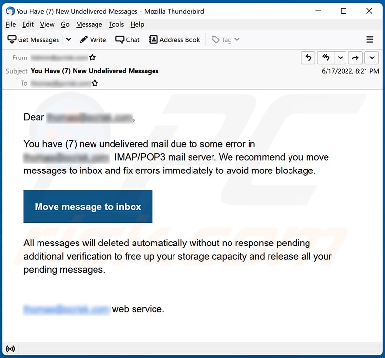 Undelivered mail-themed spam (2022-06-21)