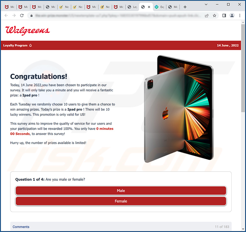 Walgreens-giveaway scam (2022-06-14)