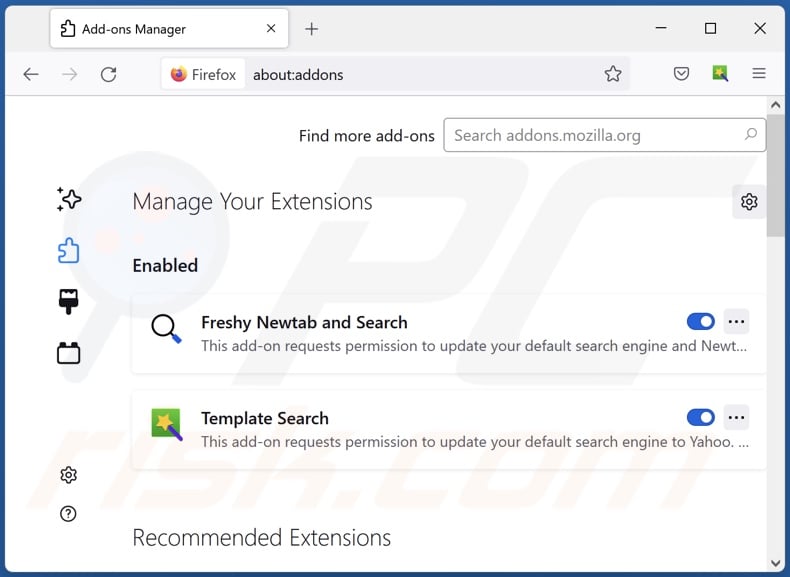 Removing yosearch.co related Mozilla Firefox extensions