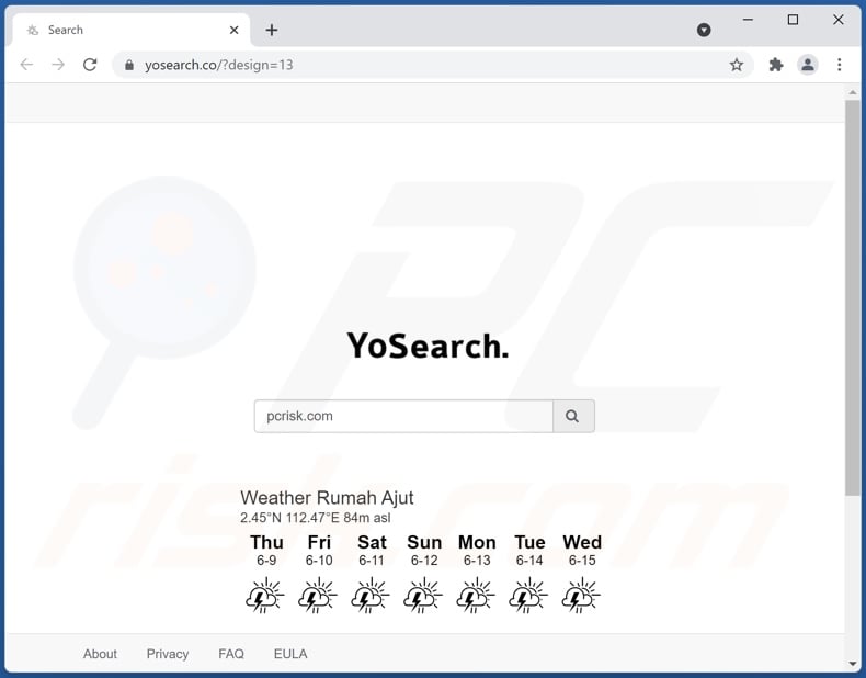 yosearch.co browser hijacker