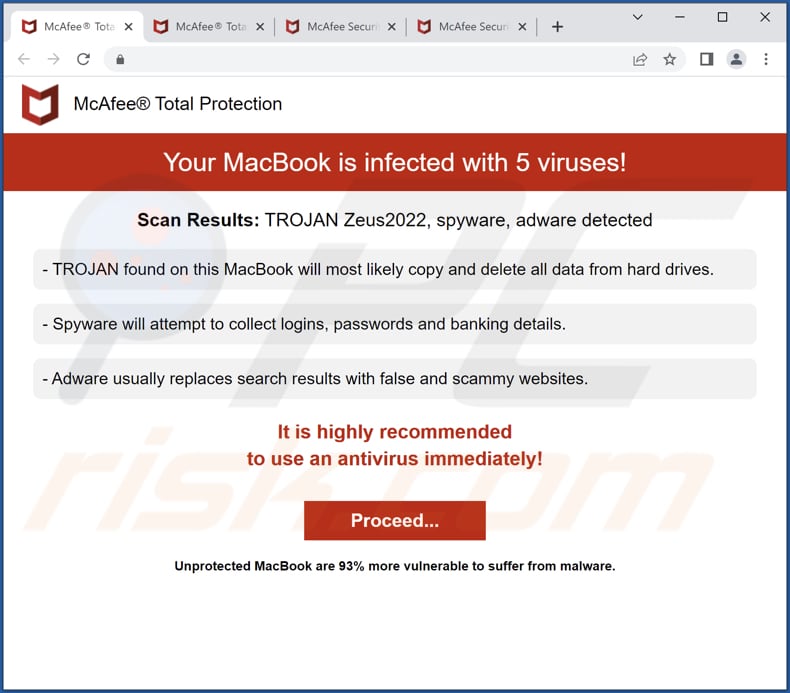 MacBook ของคุณติดเชื้อ 5 ไวรัส! การหลอกลวง
