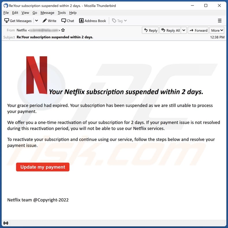 Netflix Phishing Campaign Spikes in Brazil with Account Update/Suspended  Tricks