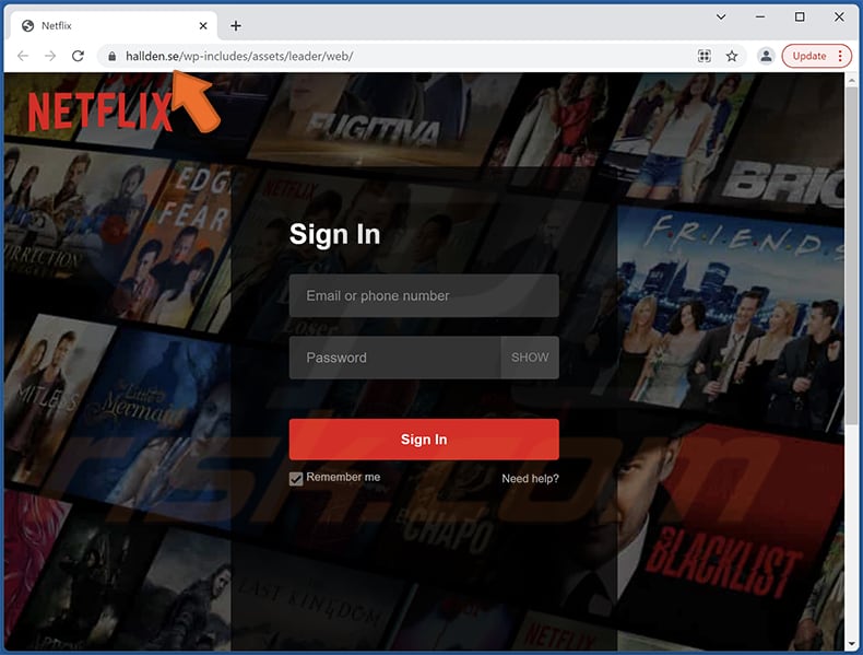 your netflix subscription suspended within 2 days email scam phishing page
