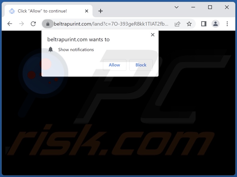 beltrapurint[.]com pop-up redirects