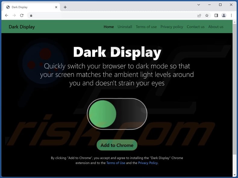 dark display adware promoter