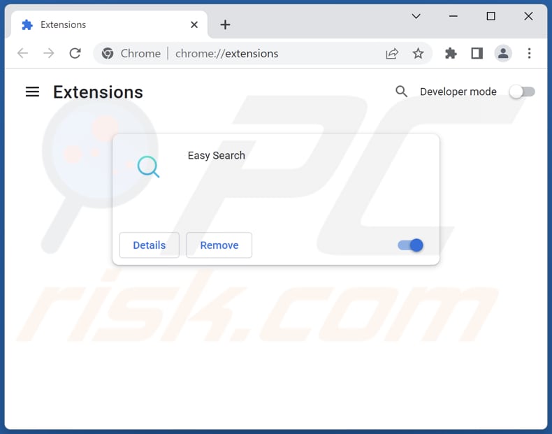Removing search.easy-searchs.com related Google Chrome extensions