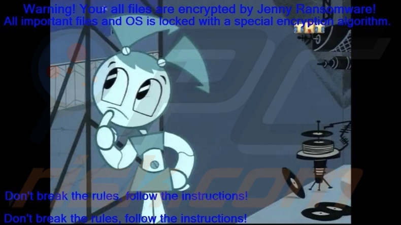 Jenny ransomware wallpaper