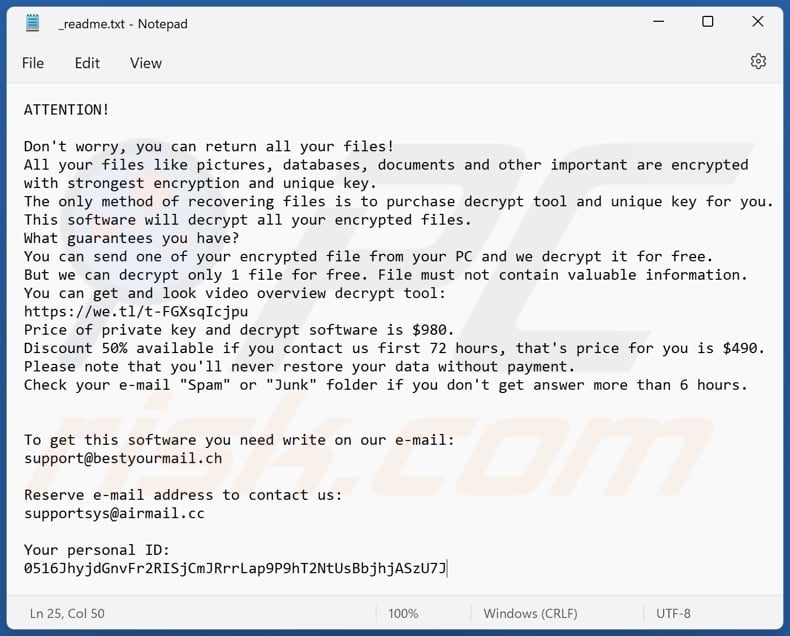 Jjll ransomware text file (_readme.txt)