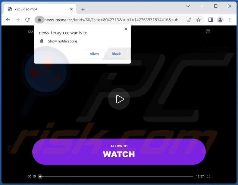 news-tecayu[.]cc pop-up redirects