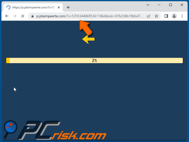 ptaimpeerte[.]com website appearance (GIF)