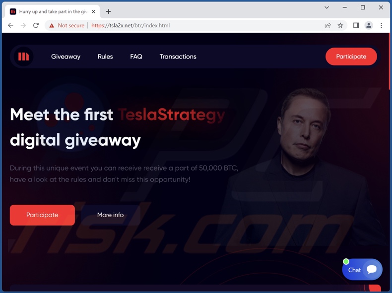 TeslaStrategy Giveaway scam