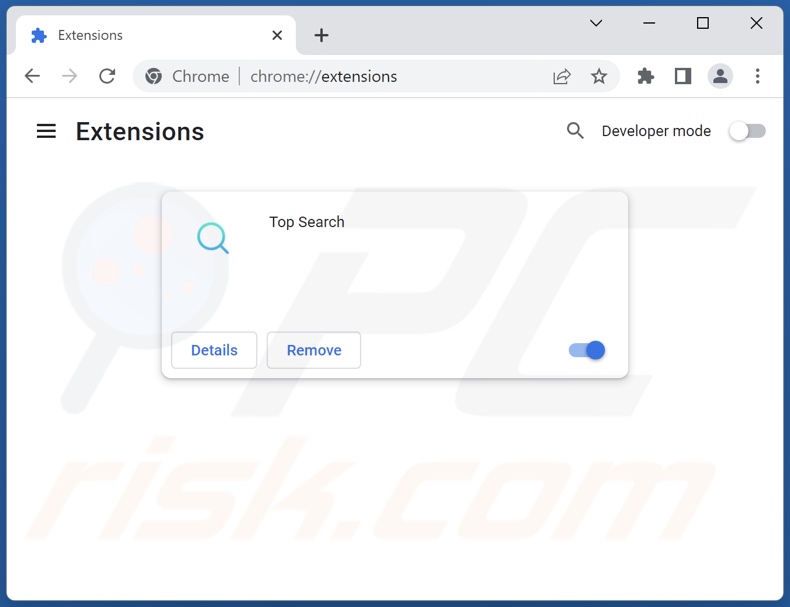 Removing search.tops-searchs.com related Google Chrome extensions