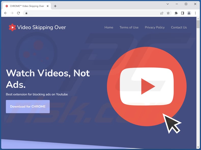 video skipping over adware official page